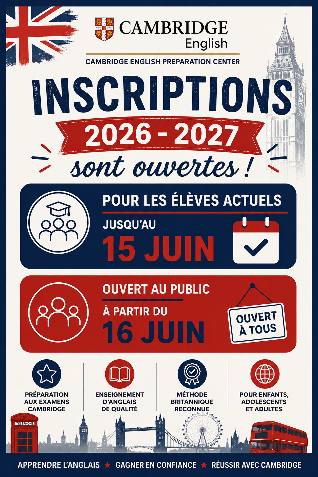 INSCRIPTION 2026 2027